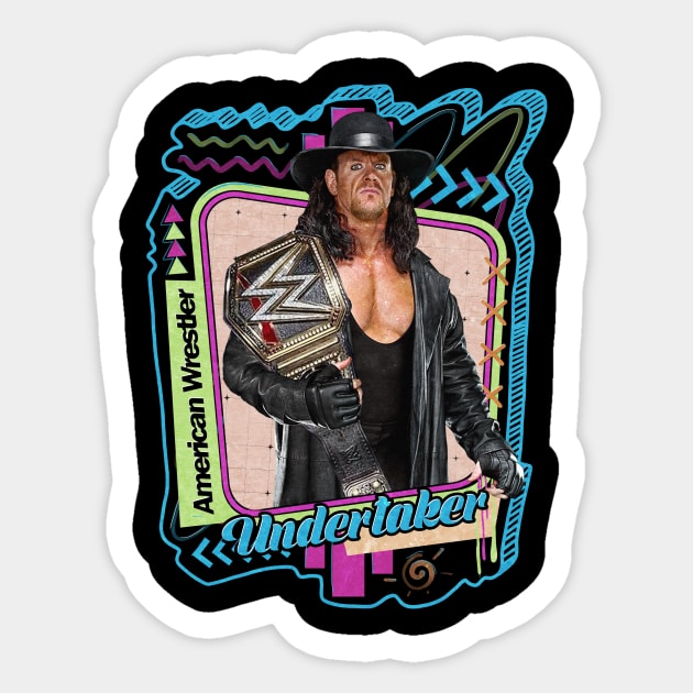 Undertaker - Pro Wrestler Sticker by PICK AND DRAG